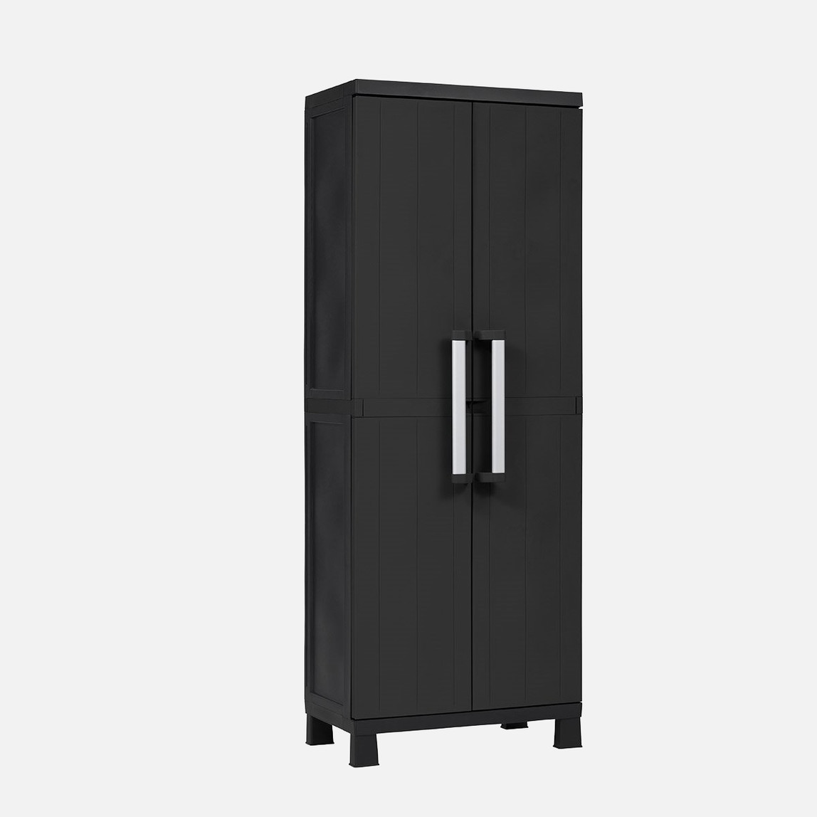    Garage Midi 3 Raflı Plastik Dolap Siyah 