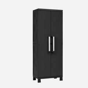 Garage Midi 3 Raflı Plastik Dolap Siyah
