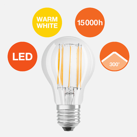 Osram SCLA100 FIL 11 W Sarı E27 LED Ampul