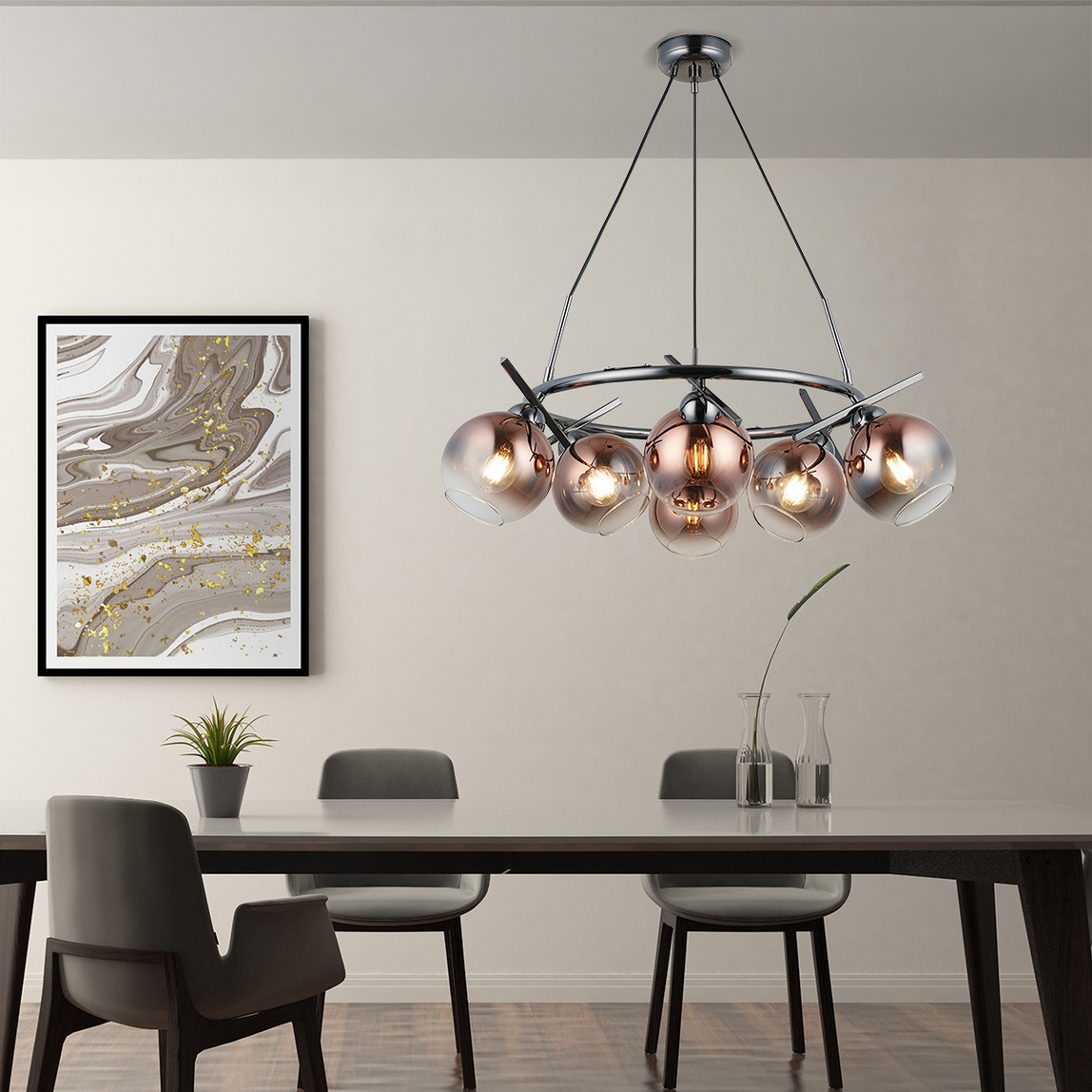    Bena Kobalt Metal 6'lı Yuvarlak Sarkıt 