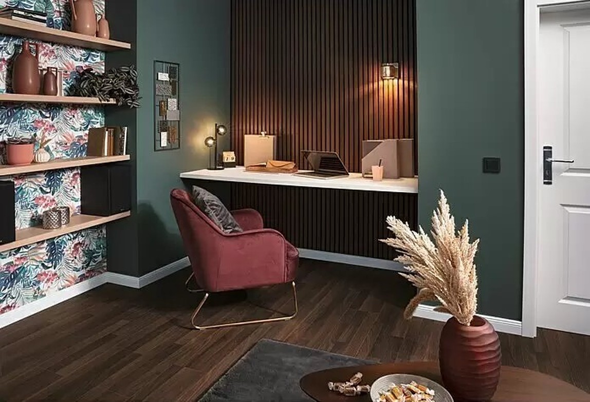    Quanti Dikdörtgen Akustik Duvar Paneli Ceviz 52x244x1,8 cm 