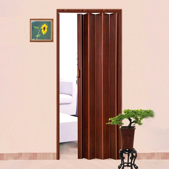 Lorin Katlanır  PVC Akordiyon Kapı Meşe
