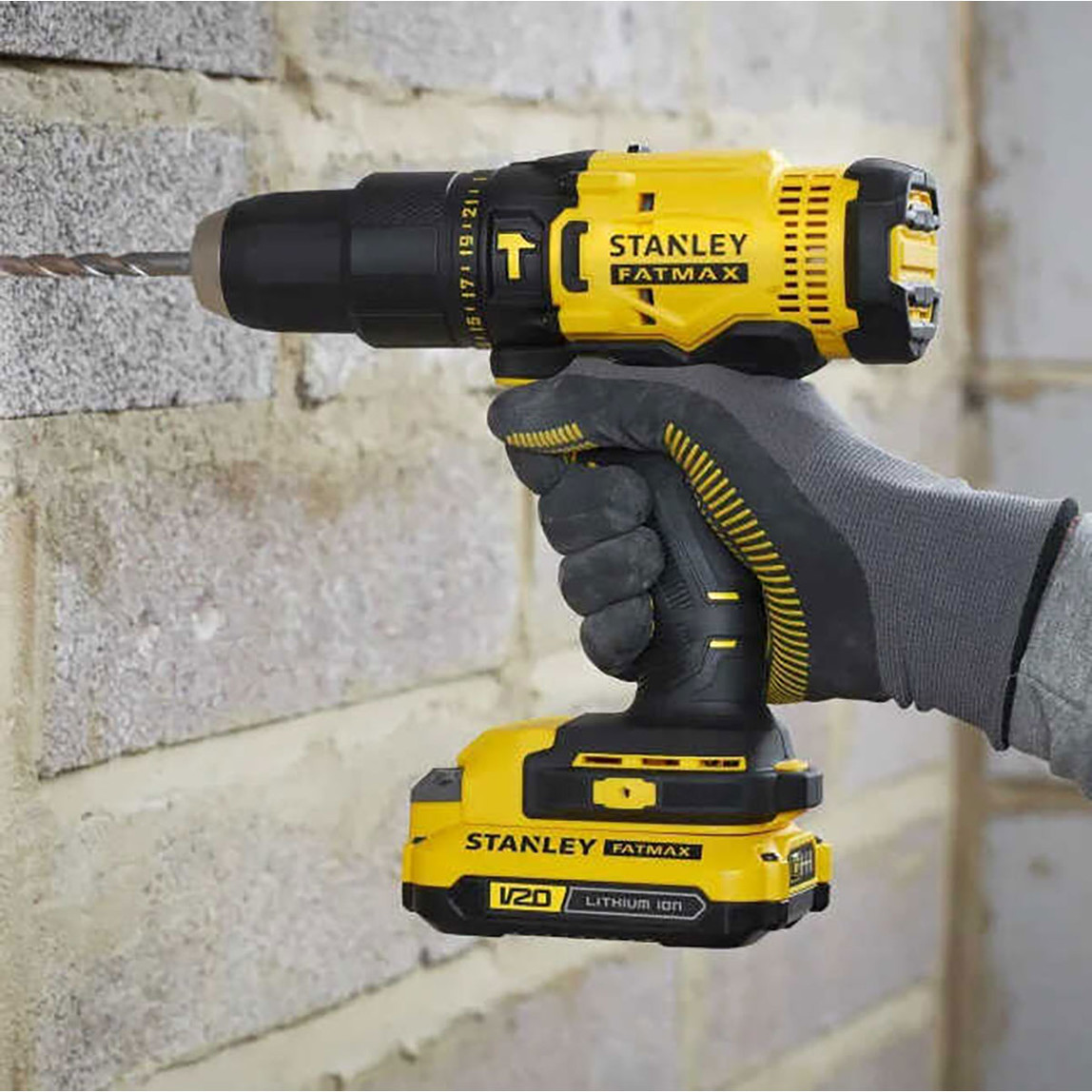    Stanley Fatmax  Scd718D2K-Tr 18V 2.0Ah V 20 Li-ion Çift Akülü Darbeli Matkap  