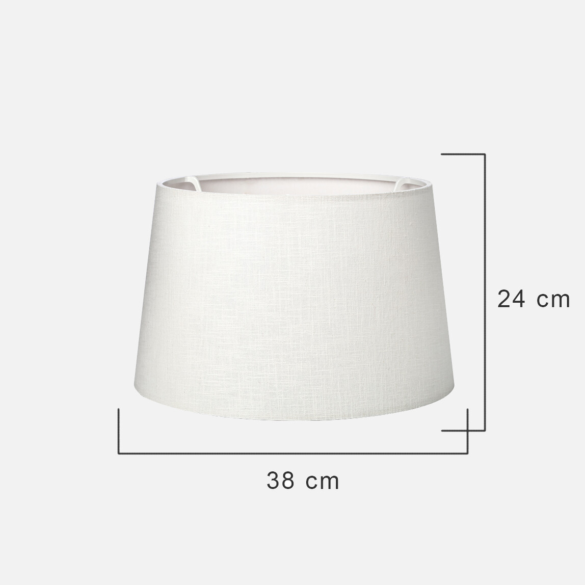    Deko Lambader Sapkası Keten Beyaz  