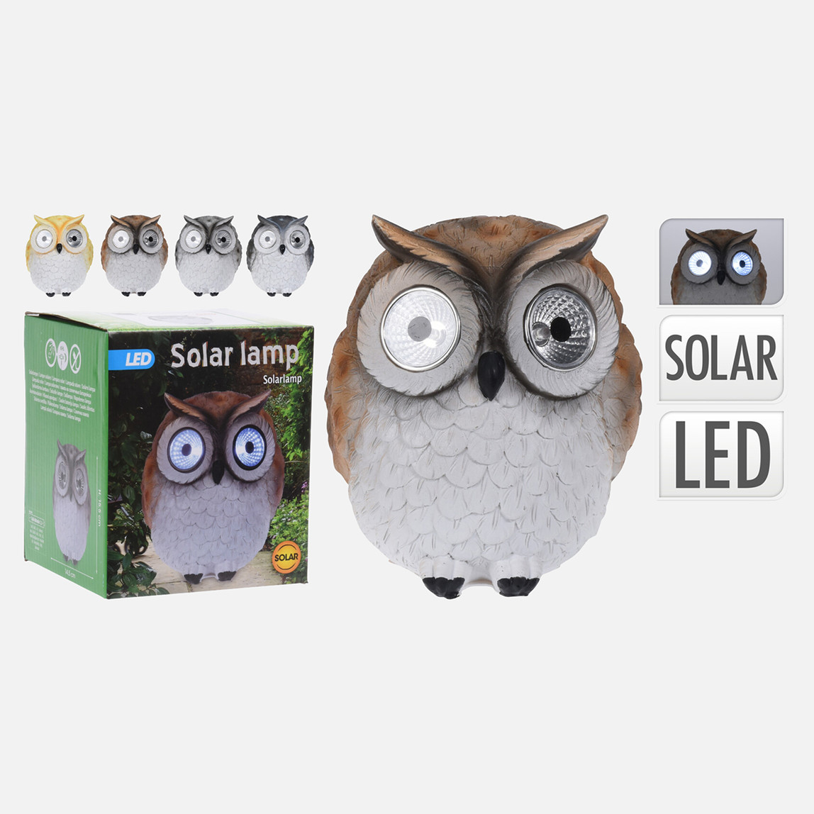    Dekoratif Solar Baykuş 