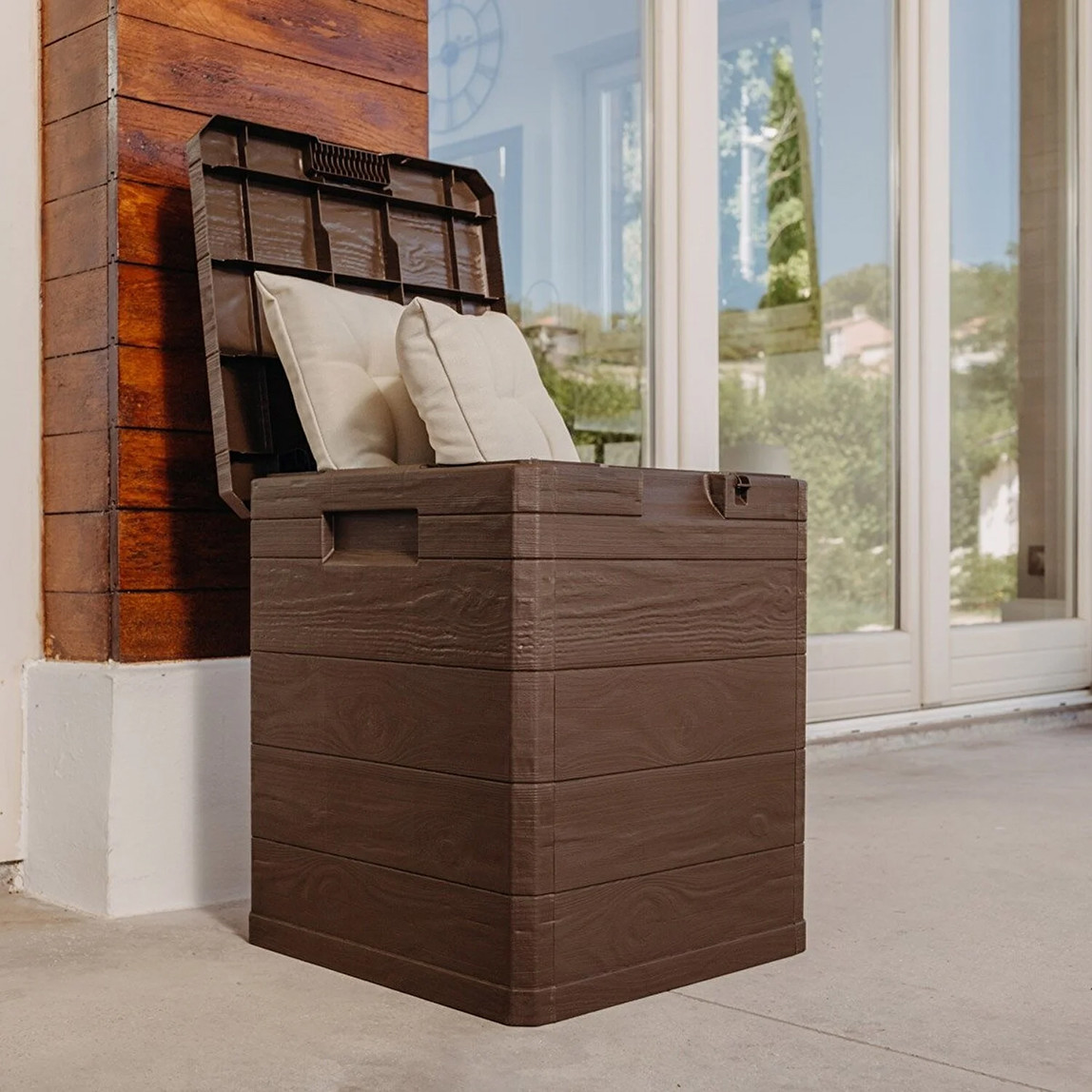    Multi Box Woody's Sandık Kahve 90 lt 