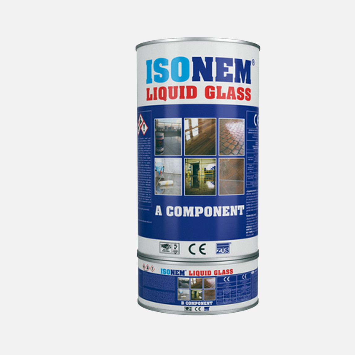    İsonem 4 KG Likit Glass Sıvı-Cam Şeffaf Parlak Su İzolasyon 