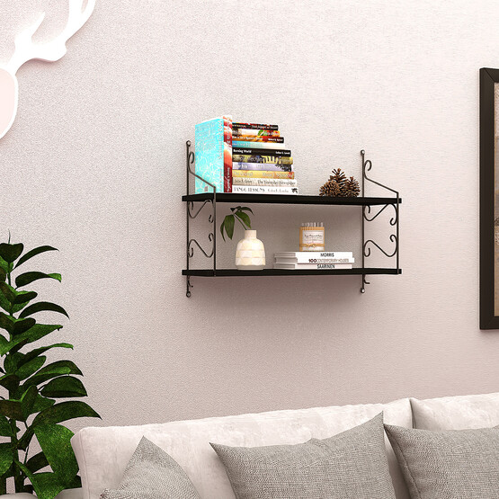 Endpa Seramoni 2 Raflı Set 20x72 cm Siyah