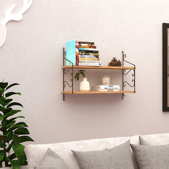 Endpa Seramoni 2 Raflı Set 20x72 cm Antik Çam