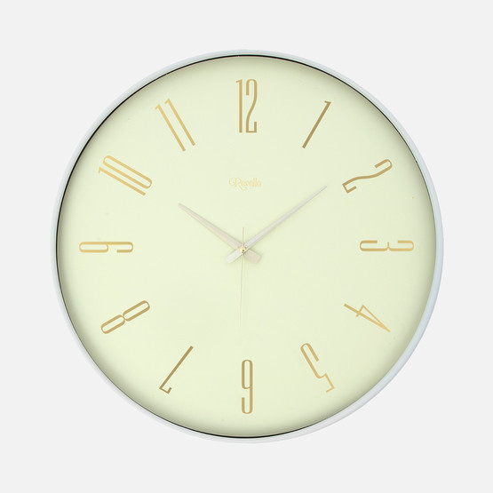 Doğaner Dekoratif Slim Çerçeve Saat  50x50 cm Krem 