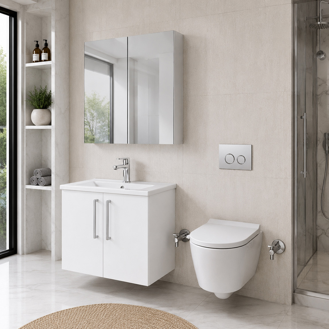    VitrA Ora Banyo Dolabı 80cm Beyaz 