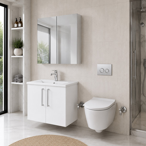VitrA Ora Banyo Dolabı 80cm Beyaz