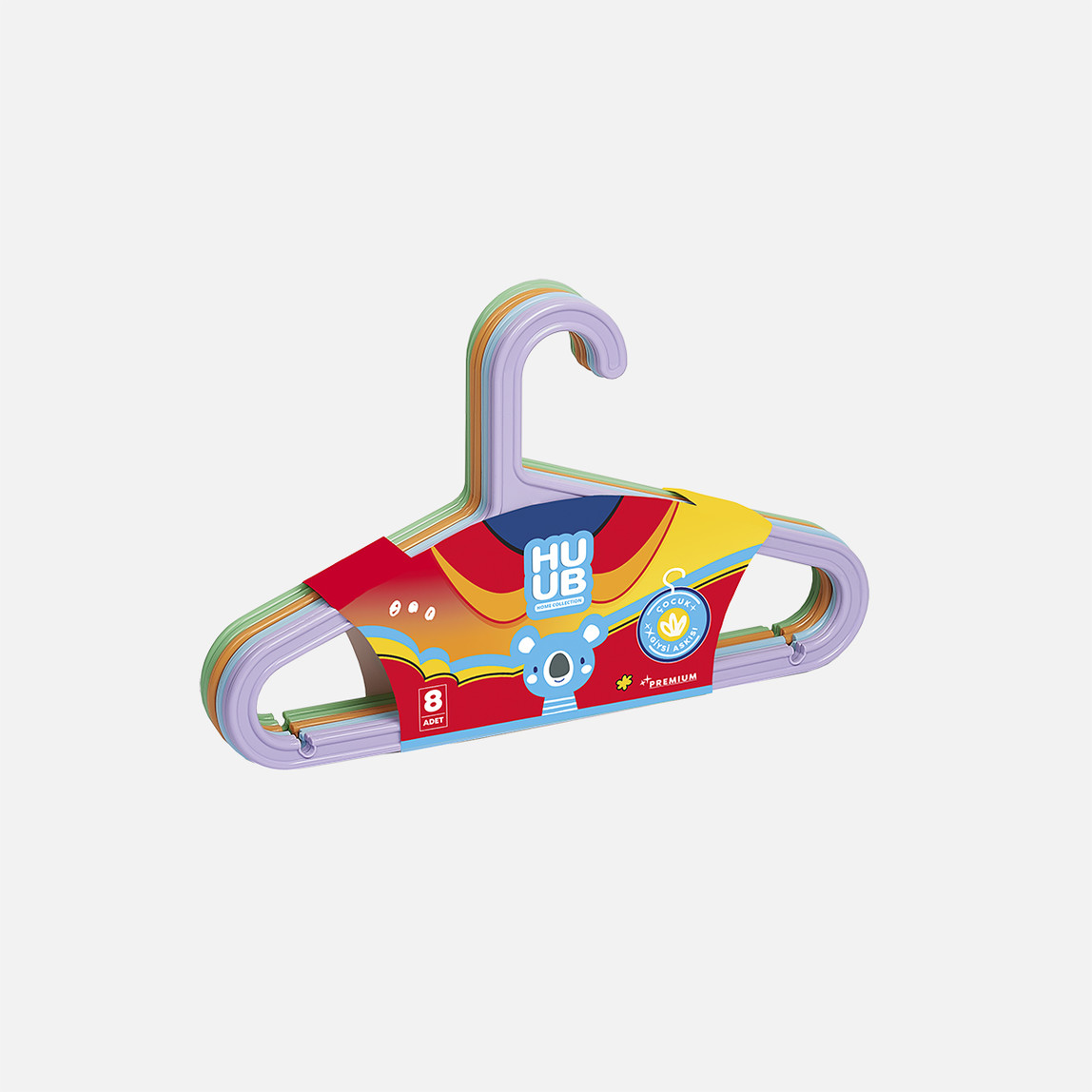    Huub Çocuk Askısı 8'li Paket 32x20 cm 