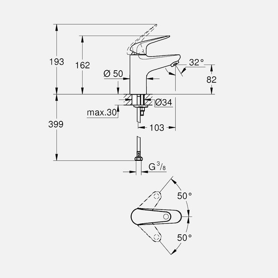 Grohe Swift Lavabo Bataryası