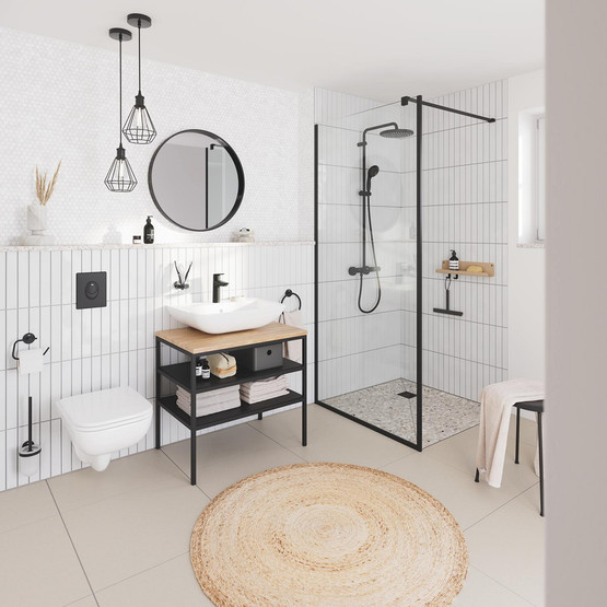 Grohe Start Siyah Büyük Lavabo Bataryası