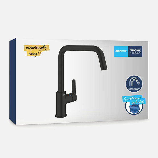 Grohe Start Siyah U Borulu Eviye Bataryası