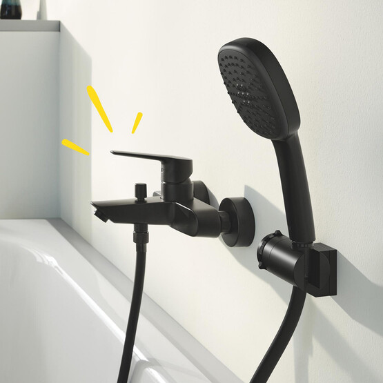 Grohe Start Siyah Banyo Bataryası