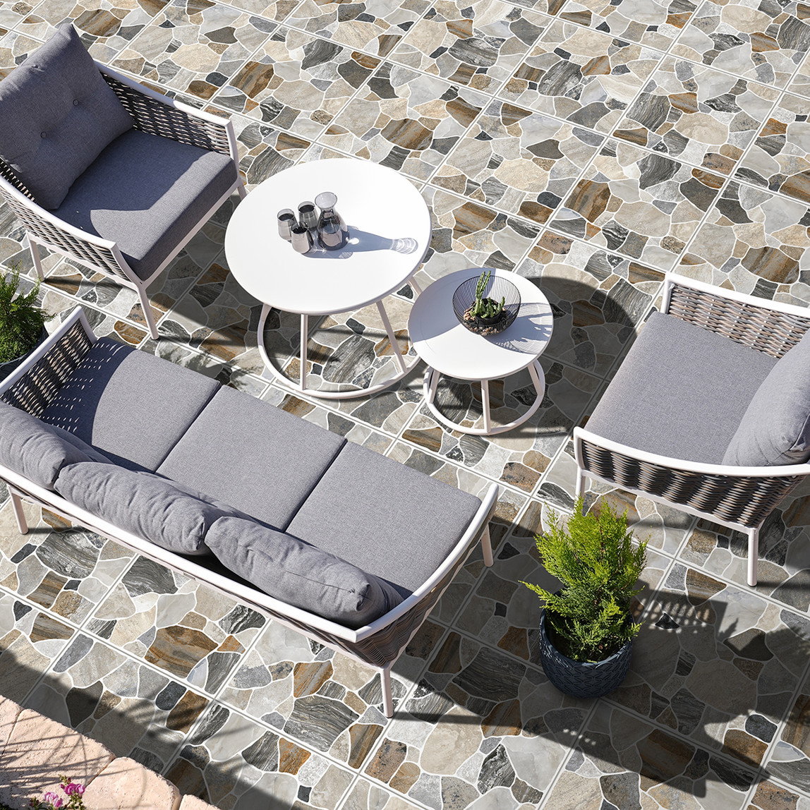    Ege Seramik Blueport Karo Mavi Tam Parlak 60 x 120 cm 1,37 m2 