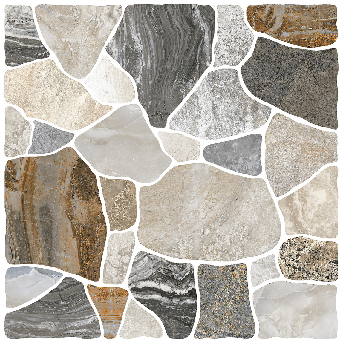    Ege Seramik Blueport Karo Mavi Tam Parlak 45x45 cm 1,62 m2 