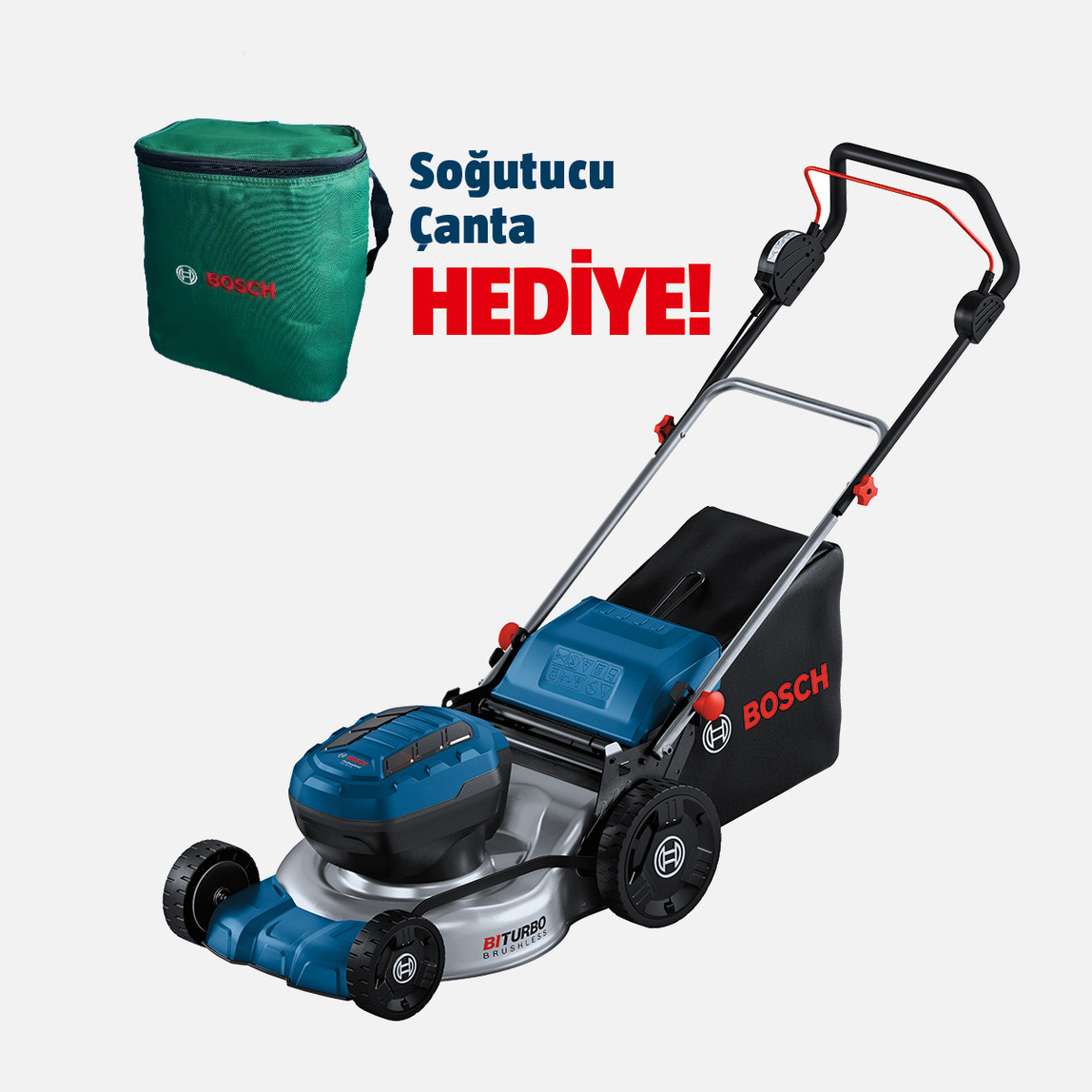    Bosch GRA 18V2-46 Profesyonel Akülü Çim Biçme Makinesi  