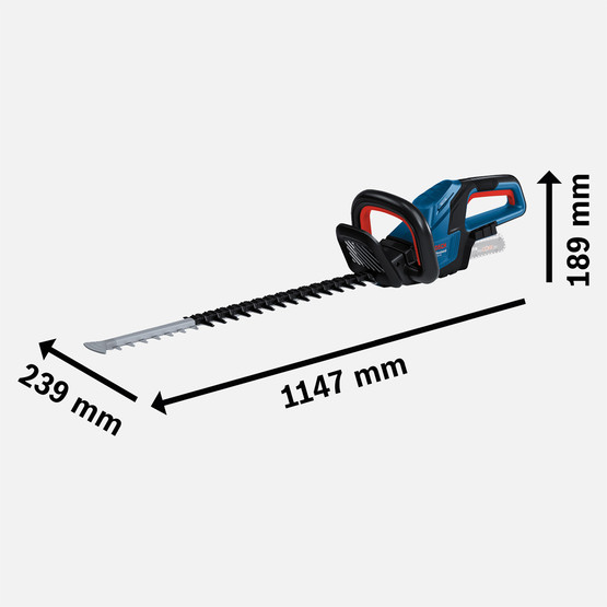 Bosch GHE 18V-60 Profesyonel Çit Kesme Makinesi (Akü ve Şarj Cihazı Dahil Değildir) 