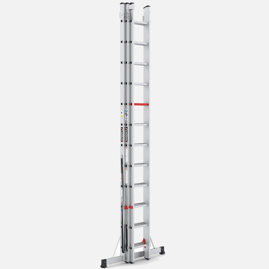    Çağsan 3x12 Basamaklı Triocombi 3 Parça Çok Amaçlı Alüminyum Merdiven 
