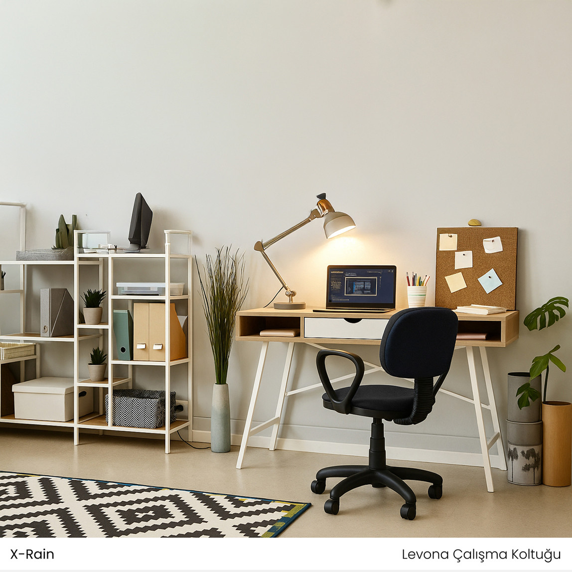    X-Rain Levona Patara Çocuk Çalışma Koltuğu Siyah 