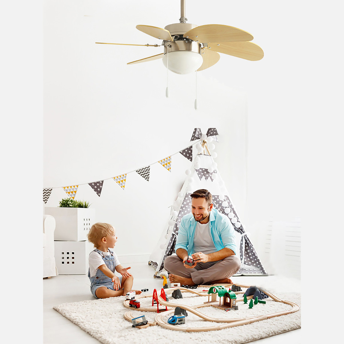    Dlc Mistral Tavan Vantilatörü Gümüş 76 Cm 