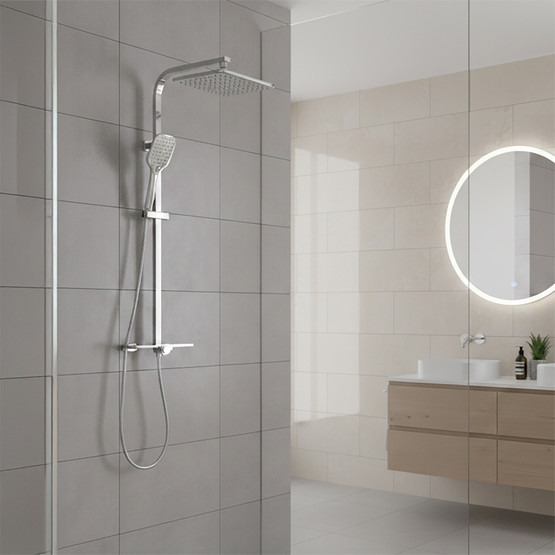 Penta Duş Sistemi Krom