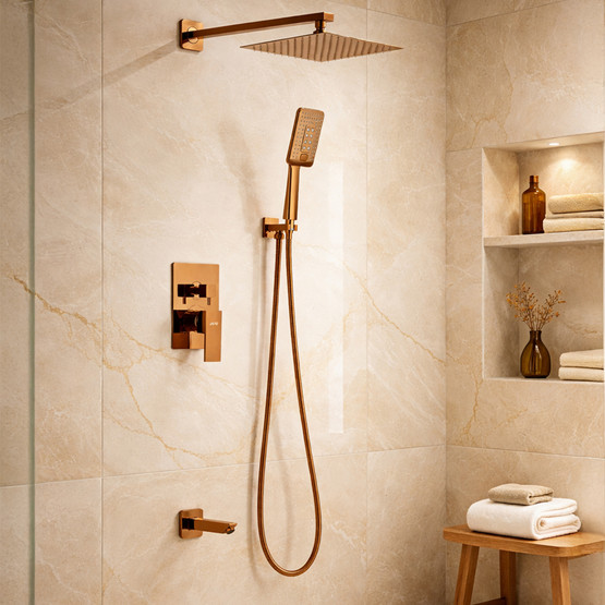 Camargue Ankastre Banyo Duş Sistemi Rose