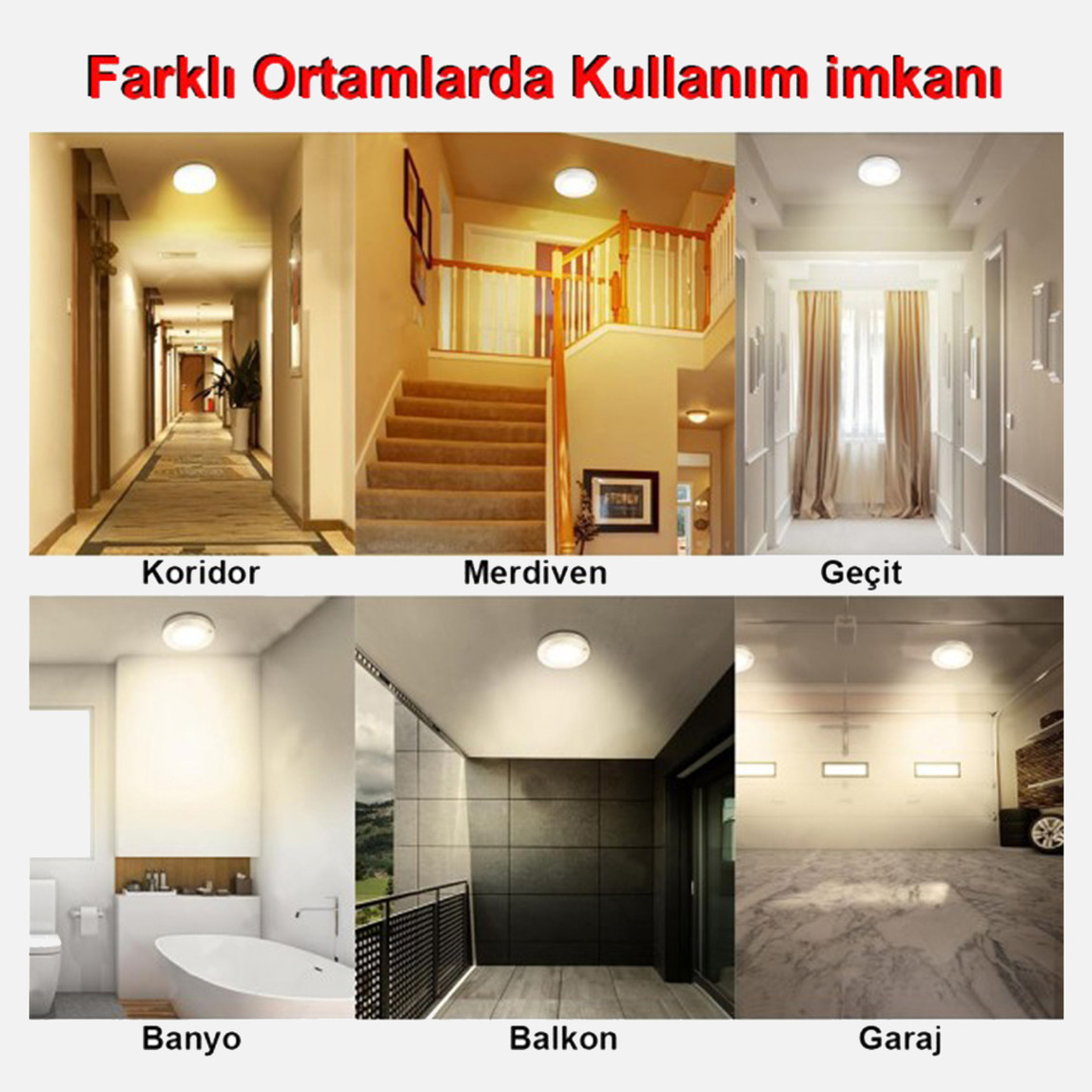    GreenTech Şarjlı Hareket Sensörlü Led Lamba GT-CL05 