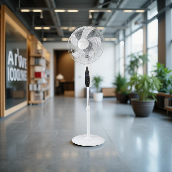 Dlc FS-K40BR Ayaklı Zaman Ayarlı Uzaktan Kumandalı Vantilatör 50 Watt Beyaz