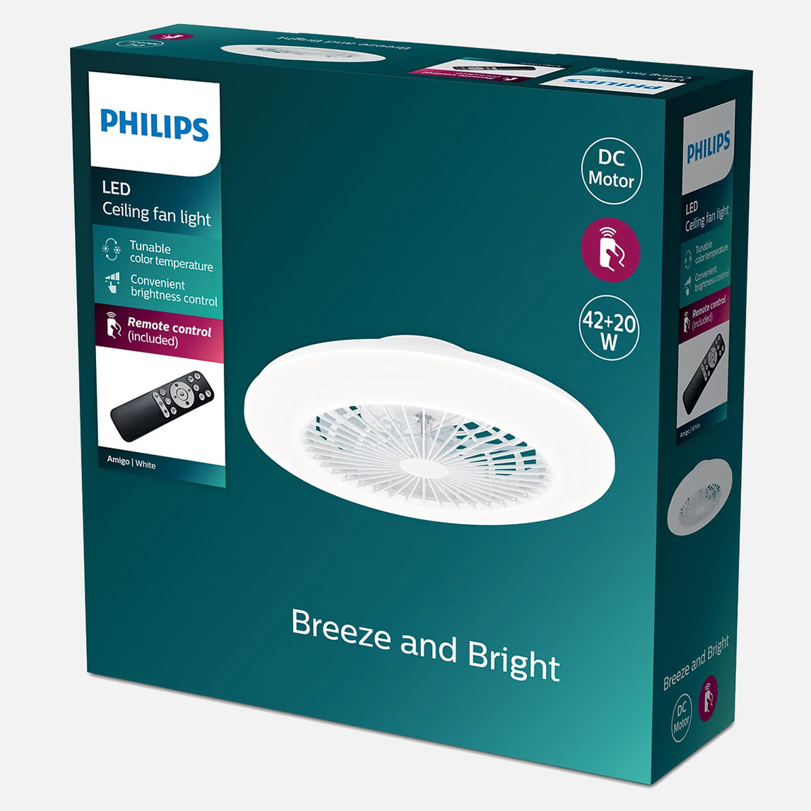    Philips Amigo Tavan Vantilatörü 60W+25W 