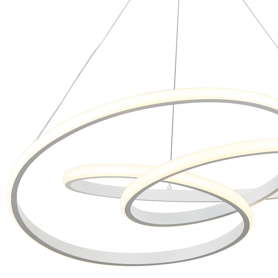 Verdon Beyaz Alüminyum Tekli Sarkıt Led Avize