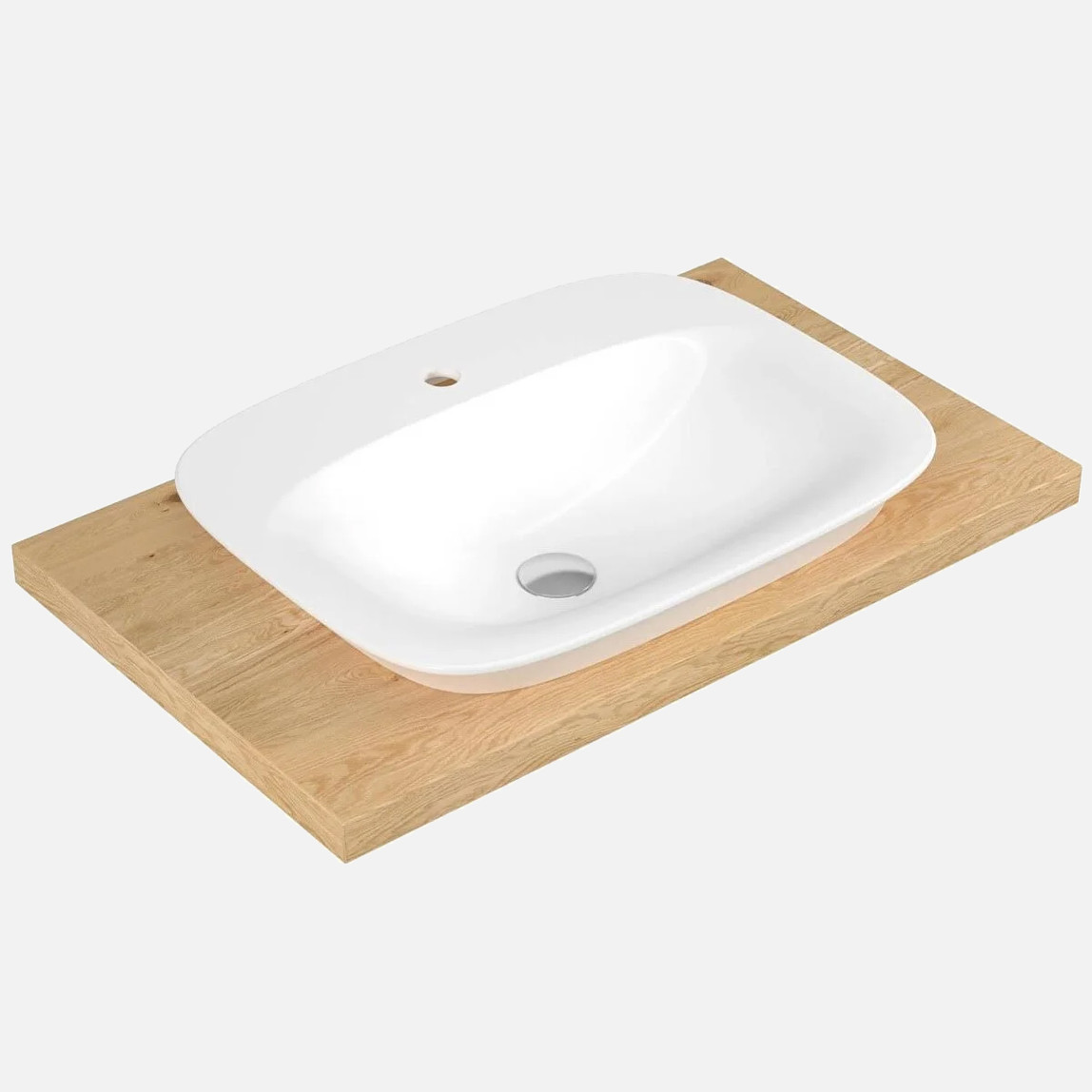    Serel Hera Tezgah Üstü Lavabo 46x60cm 