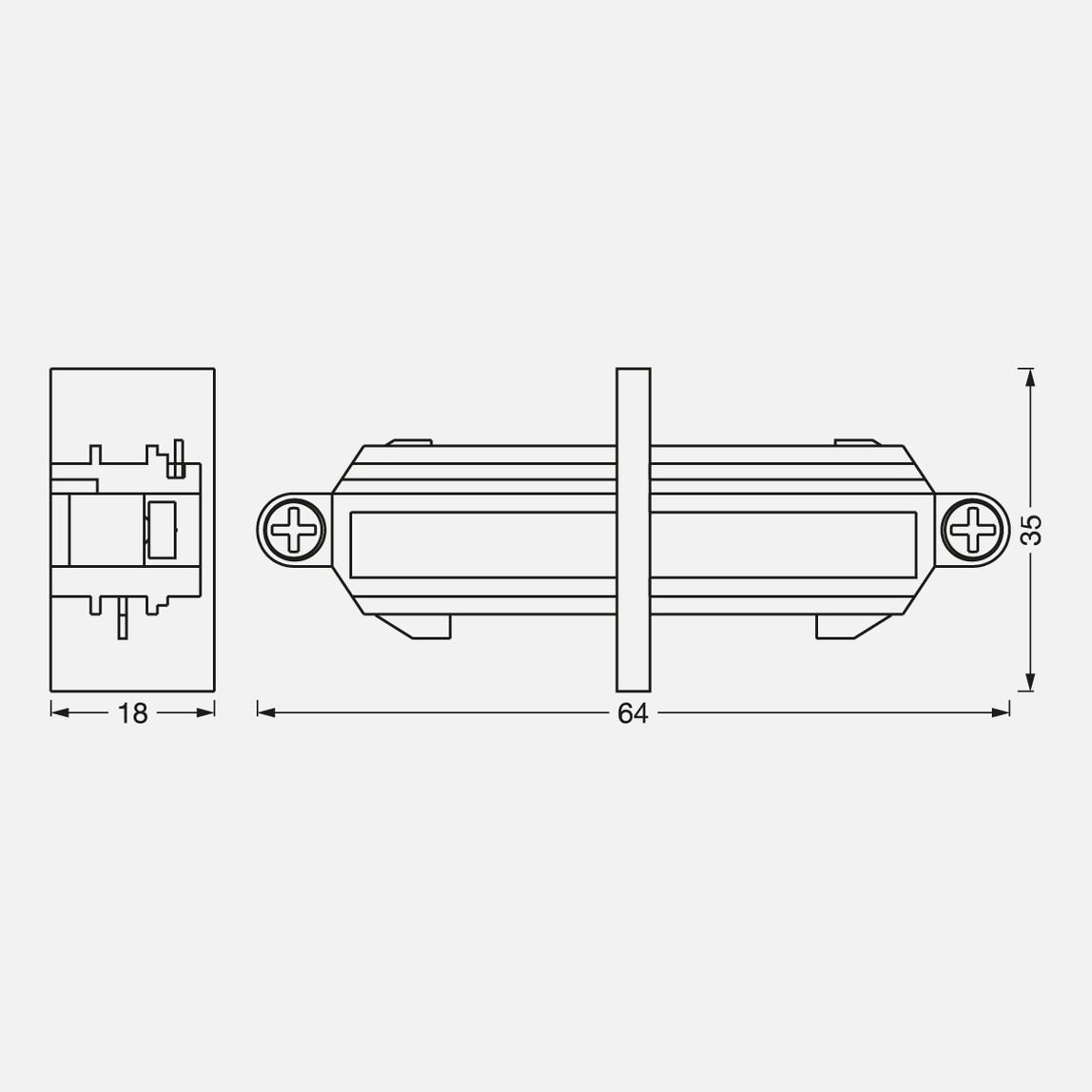    Tracklight Linear Connectör Bk Led Aparat 