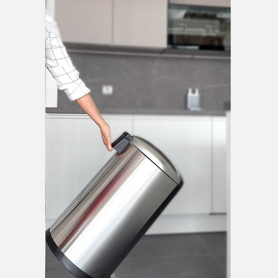 Primanova Bombe Kapaklı Çelik Çöp Kovası 30L