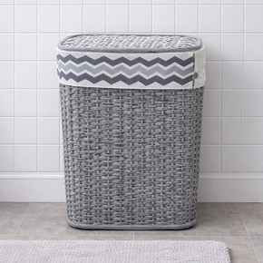 Soft Hasır Sepet Gri 53 cm