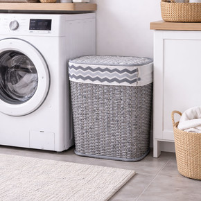 Soft Hasır Sepet Gri 53 cm