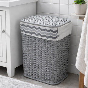 Soft Hasır Sepet Gri 53 cm