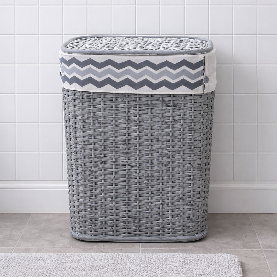    Soft Hasır Sepet Gri 48 cm 