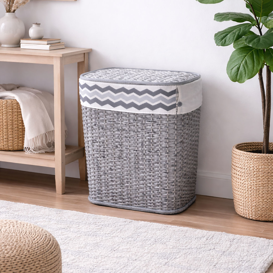    Soft Hasır Sepet Gri 48 cm 