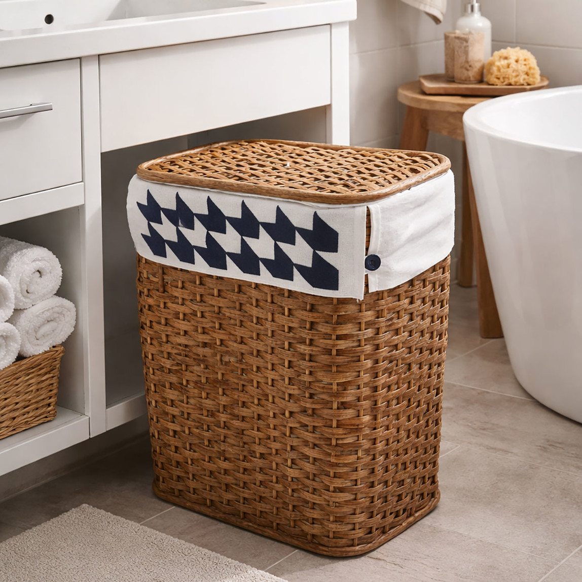    Soft Hasır Sepet Kahve 48 cm 