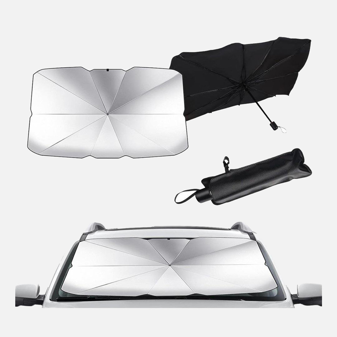    Autokit FA1-639 Katlanabilir Şemsiye Tipi Ön Cam Güneşliği 