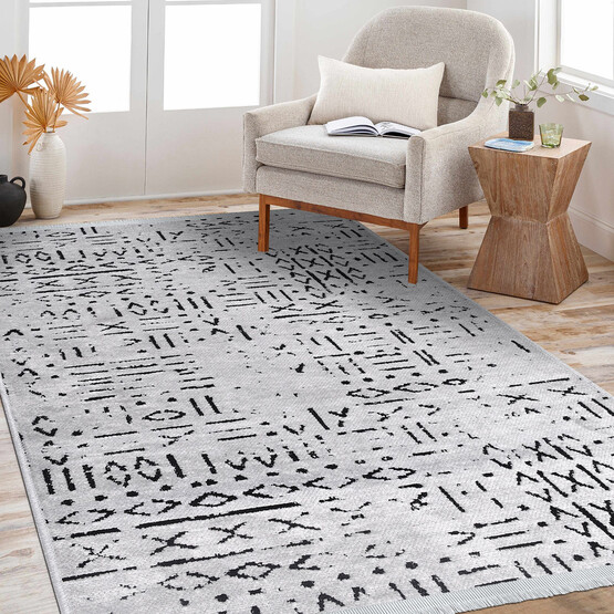 Crea Vanilya Kilim 8015 Gri 80x150 cm