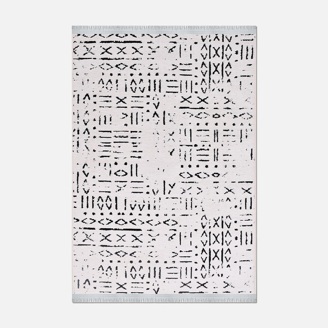    Crea Vanilya Kilim 8018 Beyaz 80x150 cm 
