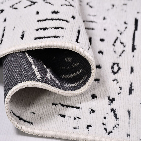 Crea Vanilya Kilim 8018 Beyaz 80x300 cm