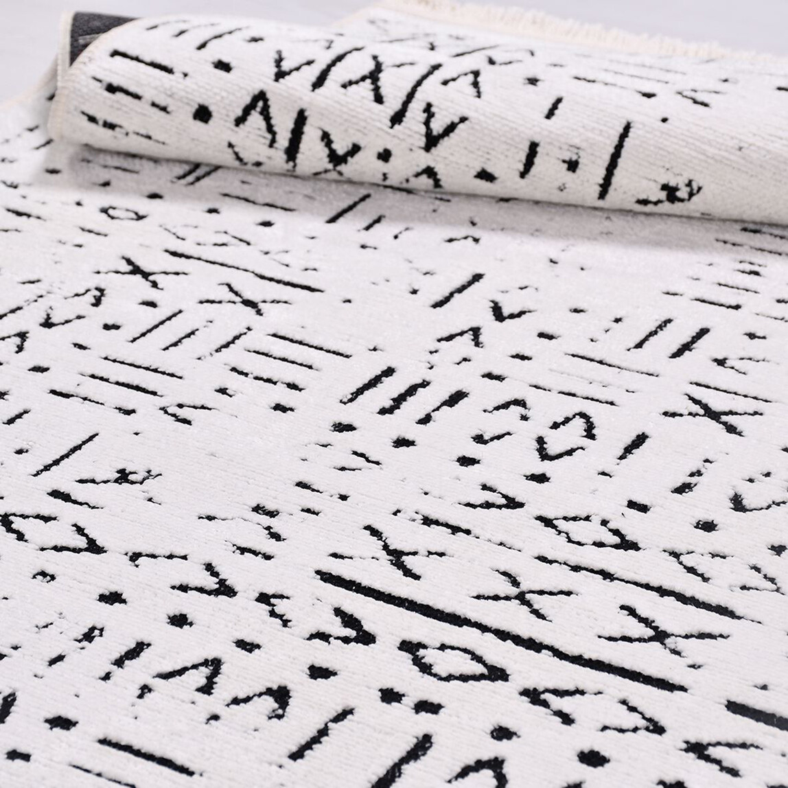    Crea Vanilya Kilim 8018 Beyaz 160x230 cm 