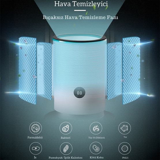 Dlc SKJ-CR02H Hava Temizleme Cihazı Sıcak Soğuk Akıllı Wifi Sistem

