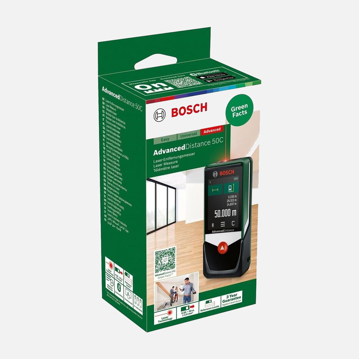    Bosch Advanced Distance 50C Dijital Lazerli Uzaklık Ölçer 